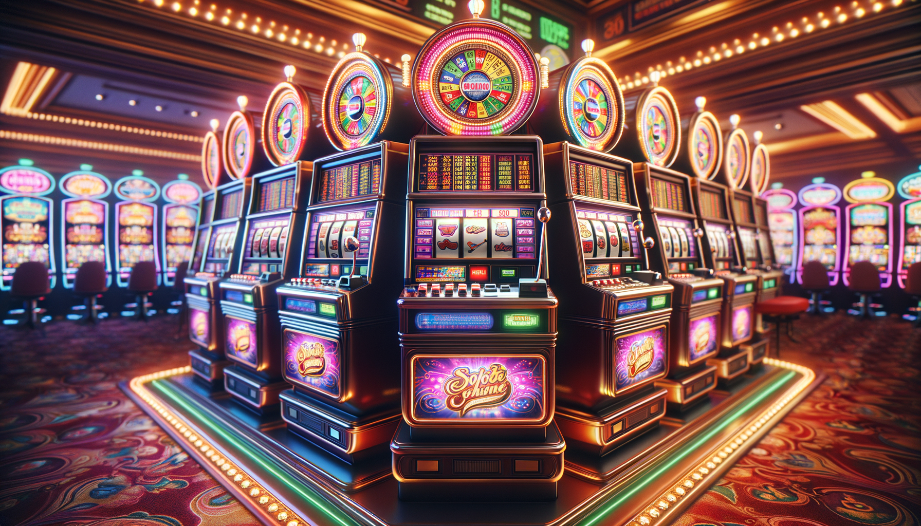 Slot machine and casino tables
